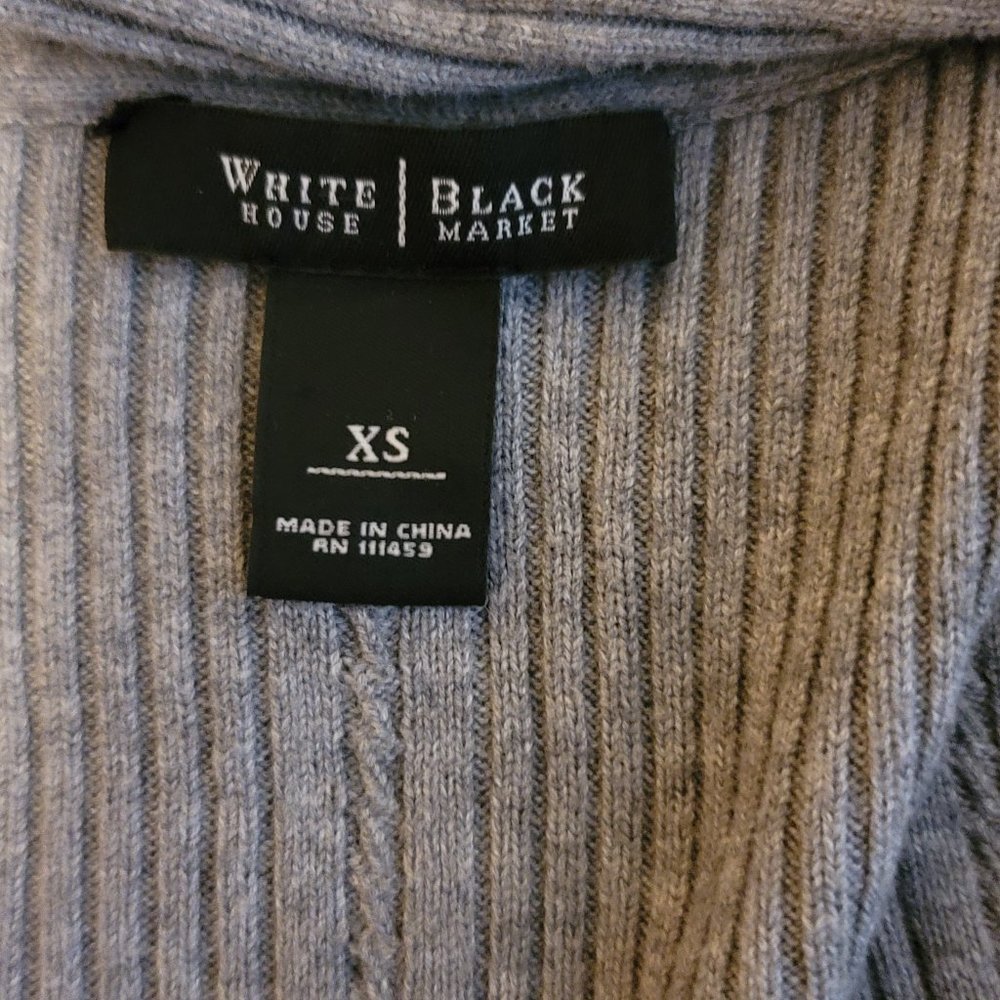 White House Black Market Grey Cardigan in XS - Picture 10 of 12